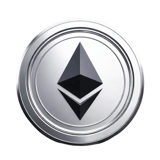 ETH Ethereum kripto para sembolü içeren yüzen grafik unsuru